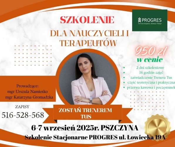 szkolenie dla nauczycieli i terapeutów tus pszczyna